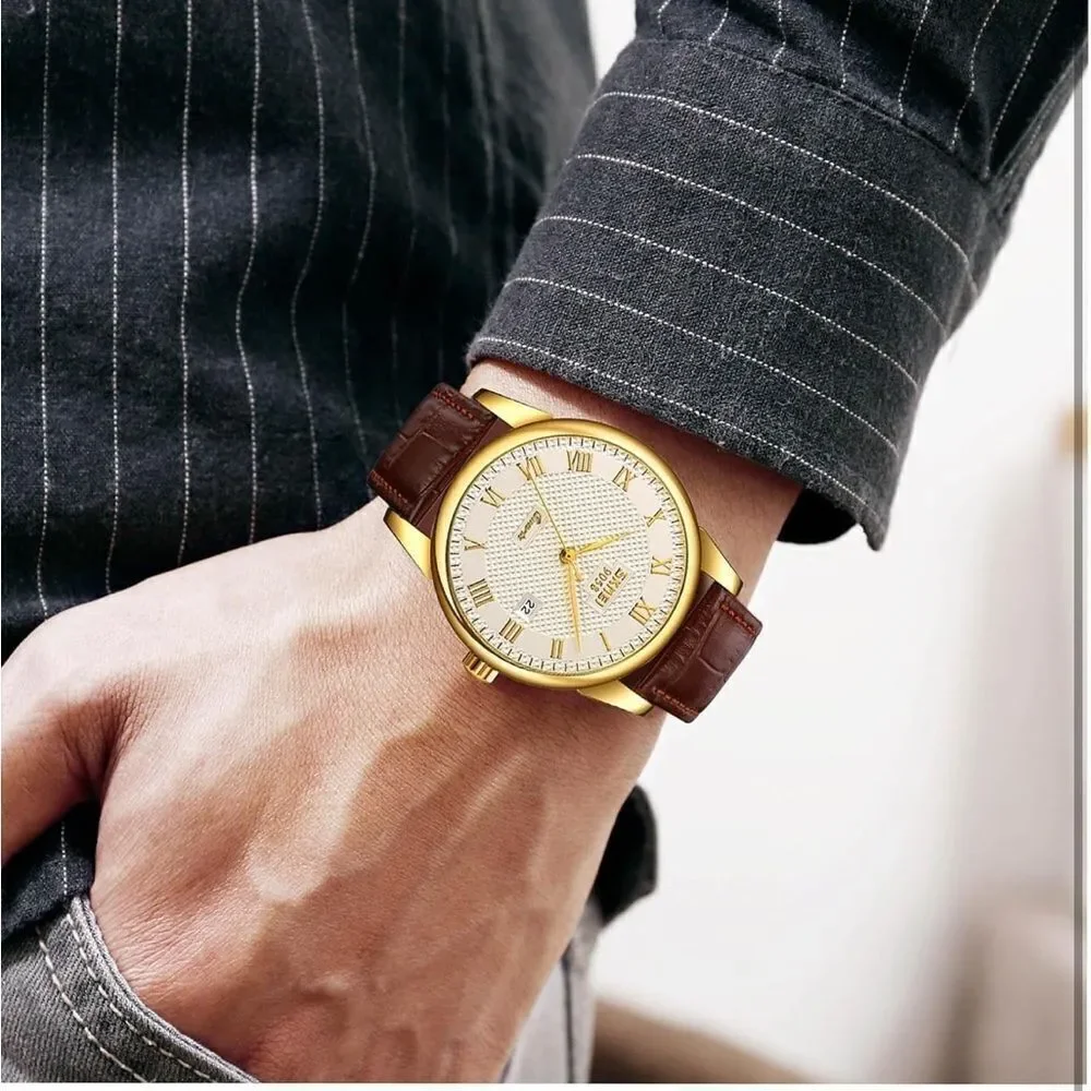 Men’s Quartz Leather banded Watch